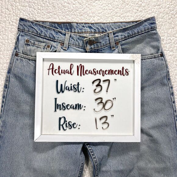 VTG Levi’s 550 Jeans Men’s 38x30 (Actual 37x30) Relaxed Fit Denim USA 90s Grunge - Picture 13 of 14